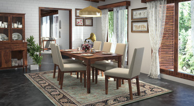 

Urban Ladder Malabar Solid Wood Dining Chair(Set of 2, Finish Color - Teak)