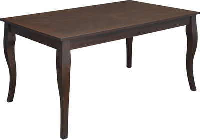 

@home by Nilkamal Larissa Solid Wood 6 Seater Dining Table(Finish Color - Brown)