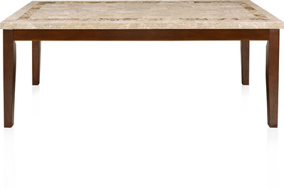 

@home by Nilkamal Solid Wood 8 Seater Dining Table(Finish Color - Beige with Walnut)