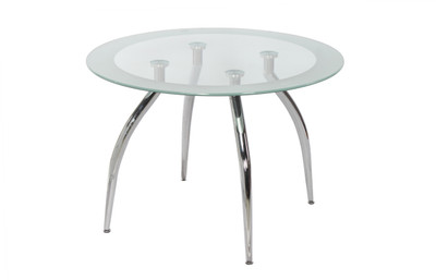 

Godrej Interio Headen Glass 4 Seater Dining Table(Finish Color - Silver)