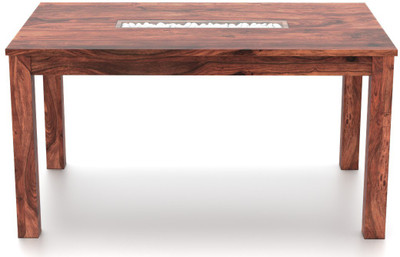

Urban Ladder Brighton Solid Wood 6 Seater Dining Table(Finish Color - Teak)
