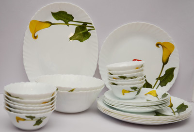 

Laopala Amber Lily Pack of 27 Dinner Set(Ceramic)