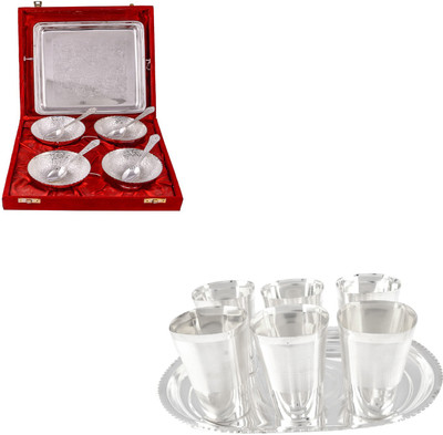 

G S Museum Pack of 16 Dinner Set(Silver Plated)