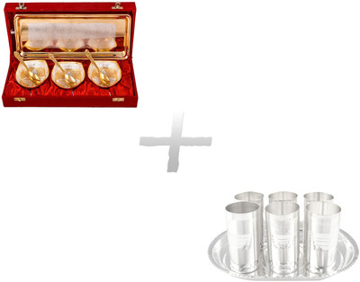 

G S Museum Pack of 14 Dinner Set(Silver Plated)