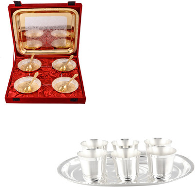 

G S Museum Pack of 16 Dinner Set(Silver Plated)