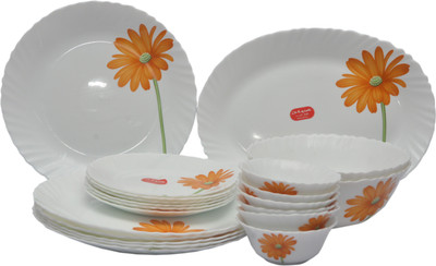 

Laopala Crimson Bloom Pack of 21 Dinner Set(Opalware)