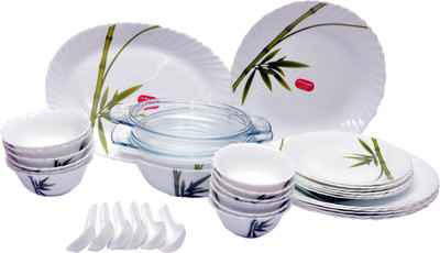 

Laopala Fluted Green Pack of 35 Dinner Set(Ceramic)