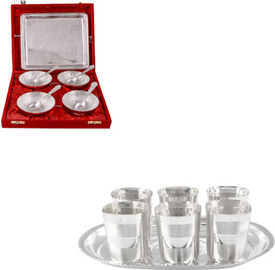 

G S Museum Pack of 16 Dinner Set(Silver Plated)