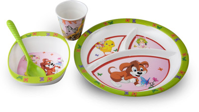 

RECON Kids Set Pack of 4 Dinner Set(Melamine)