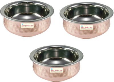 Shivshakti Arts S/C Bowl For Sabji Non-Stick Coated Cookware Set(Aluminium, 3 - Piece)