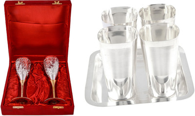

G S Museum Pack of 7 Dinner Set(Silver Plated)