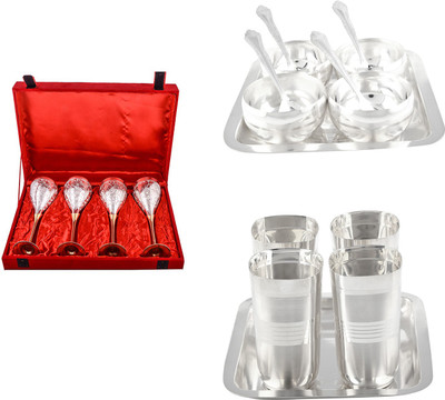 

G S Museum Pack of 18 Dinner Set(Silver Plated)