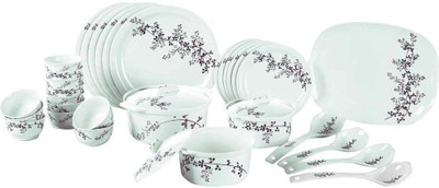 

Borosil English Summer Milano Pack of 35 Dinner Set(Melamine)