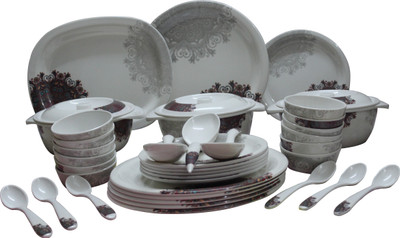

Everyday Melamine Pack of 40 Dinner Set(Melamine)