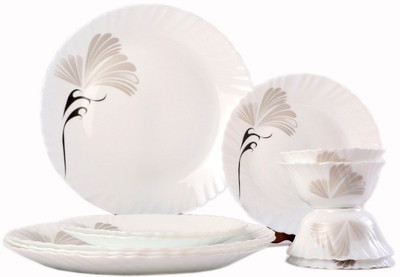 

Larah Feather Pack of 12 Dinner Set(Opalware)