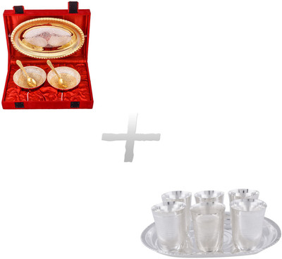 G S Museum Pack of 12 Dinner Set(Silver Plated)