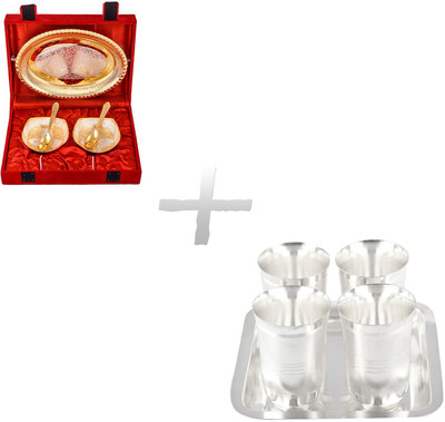 

G S Museum Pack of 10 Dinner Set(Silver Plated)