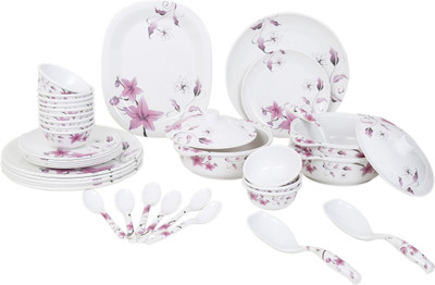 

Sharewell Aqua Marine Pack of 40 Dinner Set(Melamine)