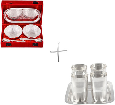 

G S Museum Pack of 10 Dinner Set(Silver Plated)