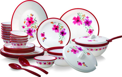 

Nayasa Round Printed Pack of 32 Dinner Set(Melamine)