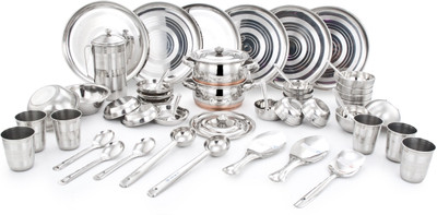 

Mahavir Pack of 51 Dinner Set(Stainless Steel)