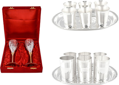 

G S Museum Pack of 14 Dinner Set(Silver Plated)