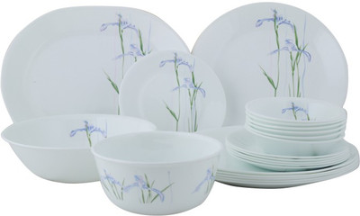 15% OFF on CORELLE Pack of 21 Glass Asia Collection Shadow Iris Dinner Set(Microwave Safe) 15% OFF on CORELLE Pack of 21 Glass Asia Collection Shadow Iris Dinner Set(Microwave Safe)