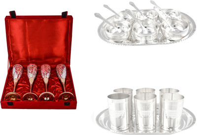

G S Museum Pack of 24 Dinner Set(Silver Plated)