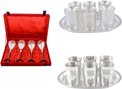

G S Museum Pack of 18 Dinner Set(Silver Plated)