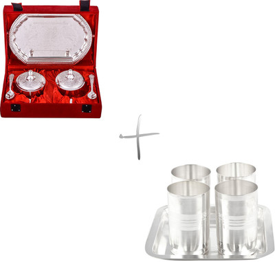 

G S Museum Pack of 10 Dinner Set(Silver Plated)