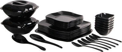 

IVEO Solid Quadra Pack of 31 Dinner Set(Melamine)