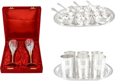

G S Museum Pack of 22 Dinner Set(Silver Plated)