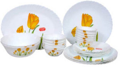 

Laopala TULIP PASSION Pack of 27 Dinner Set(Opalware)