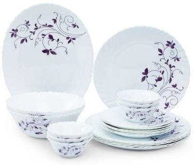 

Laopala Dazzle Purple Pack of 19 Dinner Set(Opalware)