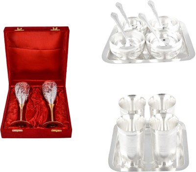 

G S Museum Pack of 16 Dinner Set(Silver Plated)