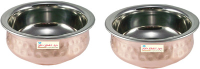 Shivshakti Arts S/C Bowl For Sabji Non-Stick Coated Cookware Set(PTFE (Non-stick), Aluminium, 2 - Piece)