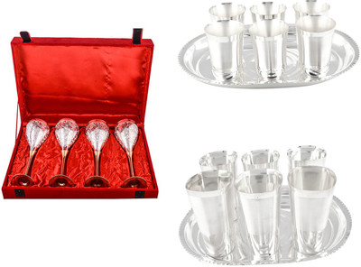 

G S Museum Pack of 18 Dinner Set(Silver Plated)