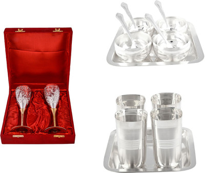 

G S Museum Pack of 16 Dinner Set(Silver Plated)