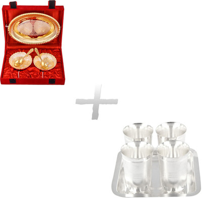 

G S Museum Pack of 10 Dinner Set(Silver Plated)