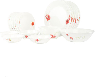 CORELLE Asia Rosetta Pack of 21 Dinner Set(Glass) available at flipkart for Rs.9484