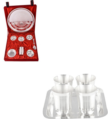 

G S Museum Pack of 13 Dinner Set(Silver Plated)