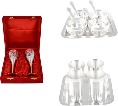 

G S Museum Pack of 16 Dinner Set(Silver Plated)
