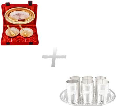 

G S Museum Pack of 12 Dinner Set(Silver Plated)