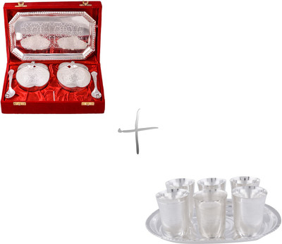 

G S Museum Pack of 12 Dinner Set(Silver Plated)