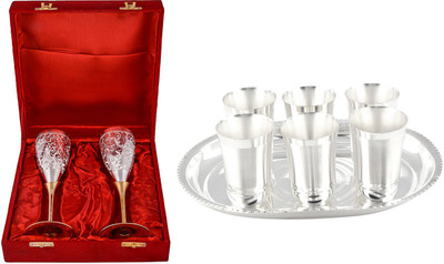 

G S Museum Pack of 9 Dinner Set(Silver Plated)