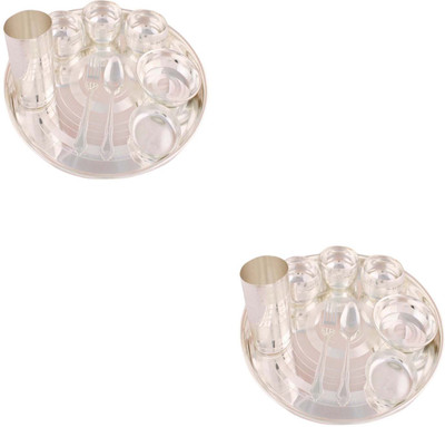 

G S Museum Pack of 18 Dinner Set(Silver Plated)