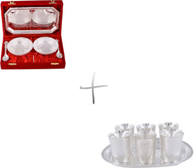 

G S Museum Pack of 12 Dinner Set(Silver Plated)