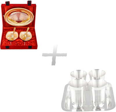 

G S Museum Pack of 10 Dinner Set(Silver Plated)