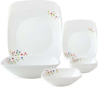CORELLE Square Round Asia Flower Hill Square Round Pack of 21 Dinner Set(Glass) available at flipkart for Rs.10906
