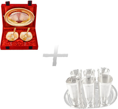 

G S Museum Pack of 12 Dinner Set(Silver Plated)